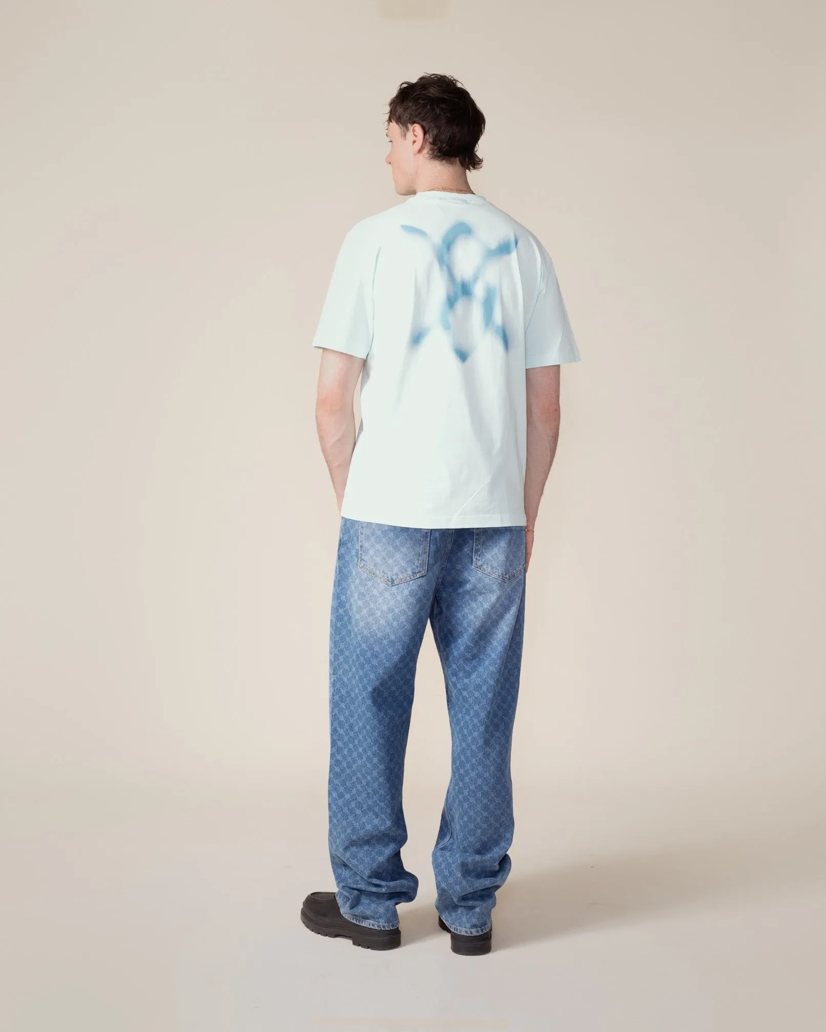 Saltwater Slide Blue Shield Focus T-Shirt sold by Daily Paper product image thumbnail 4