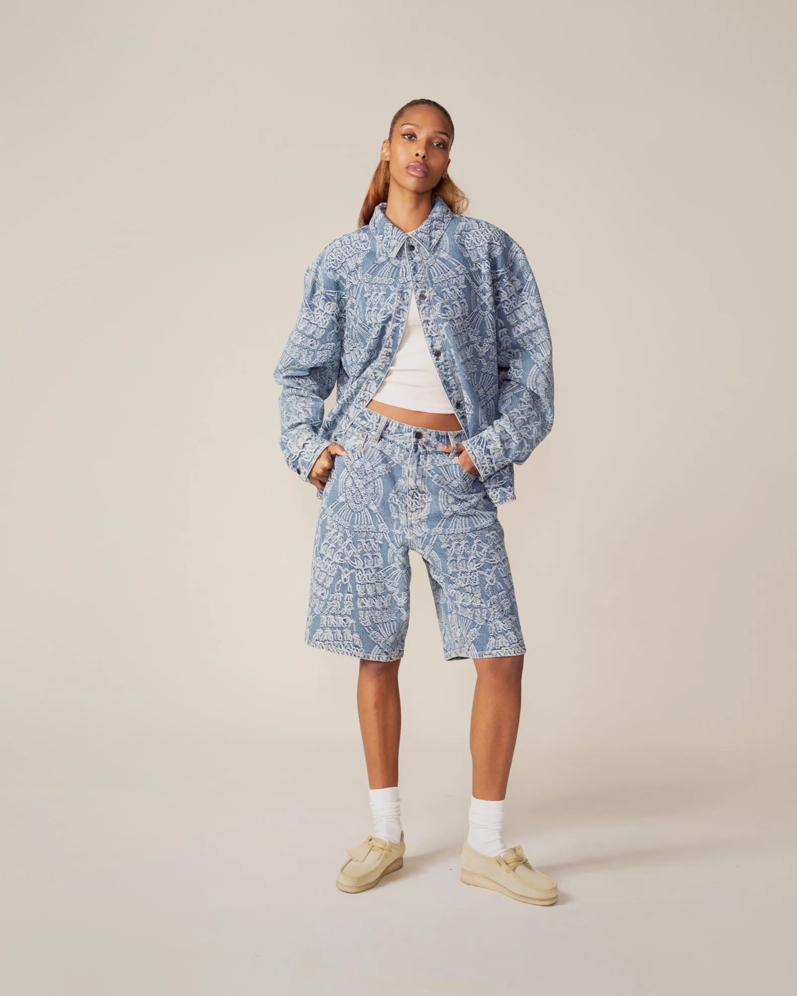 Mid Blue Macrame Rahul Shirt sold by Daily Paper product image thumbnail 4