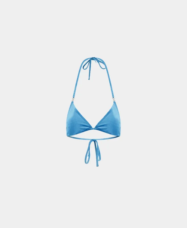 Blue Velvet Bikini Top sold by Daily Paper