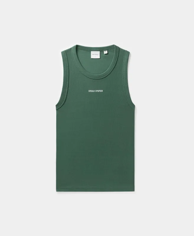 Bistro Green Rib Tank Top sold by Daily Paper