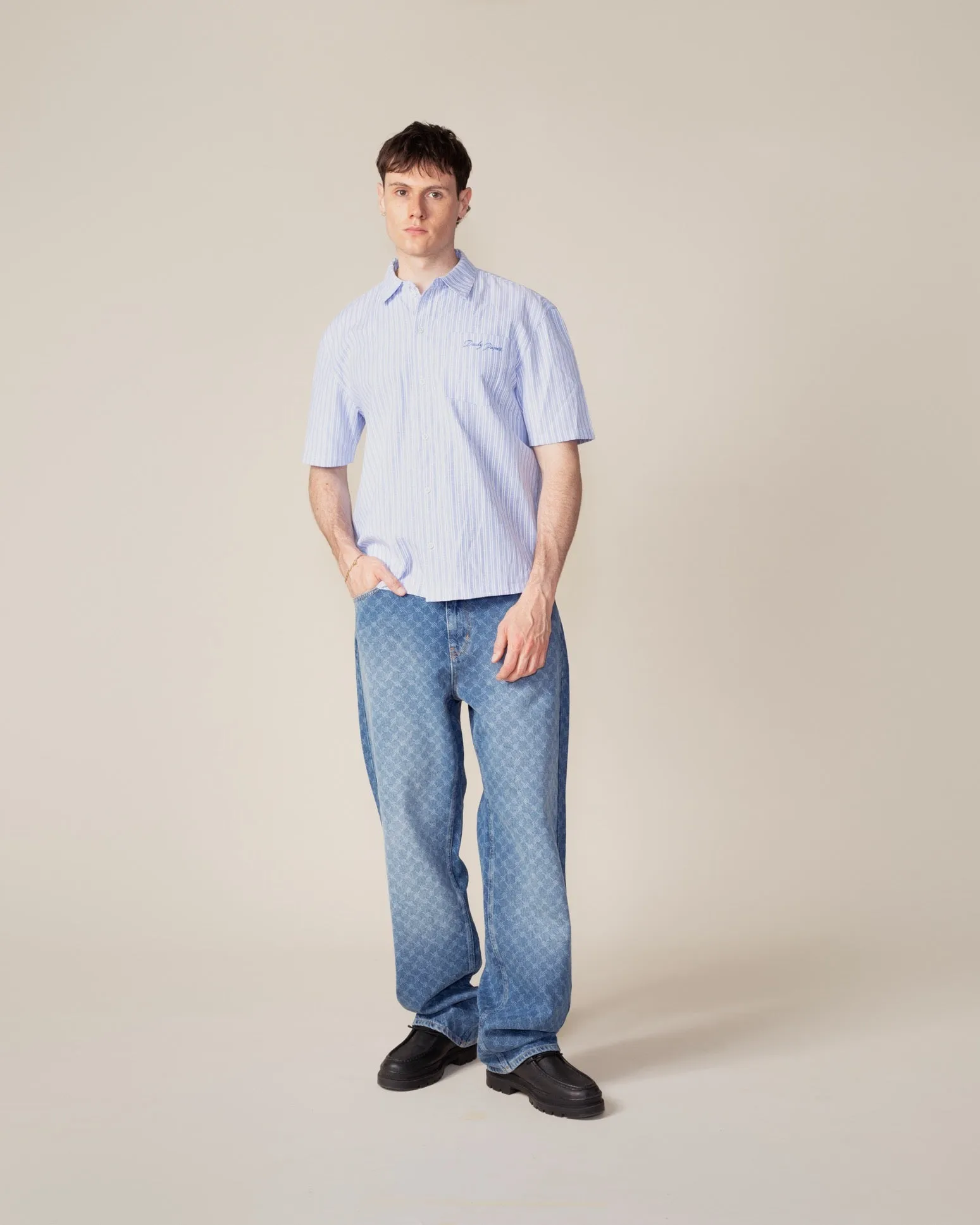 Blue Stripe Shirt sold by Daily Paper product image thumbnail 3