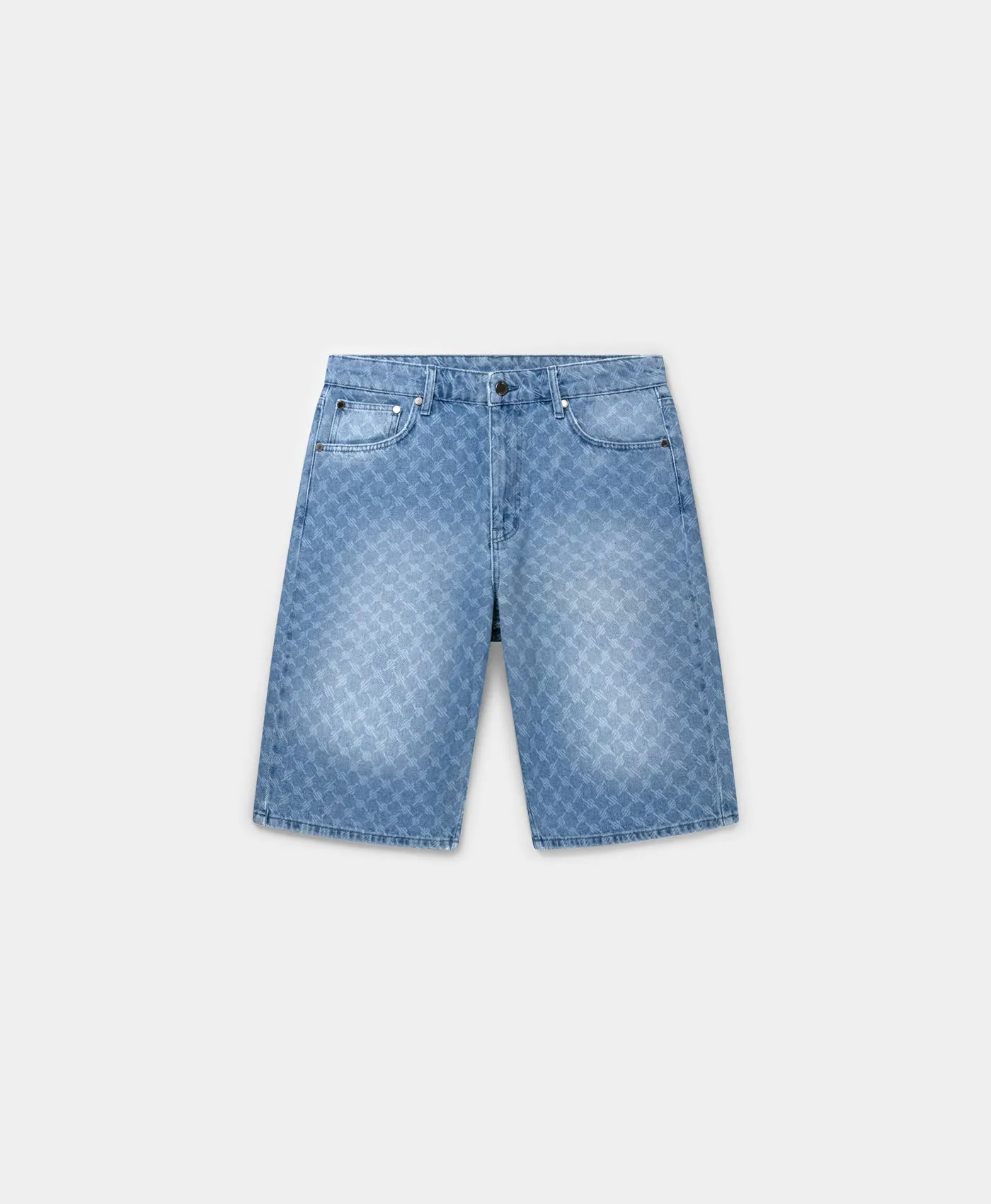 Blue Monogram Denim Shorts sold by Daily Paper