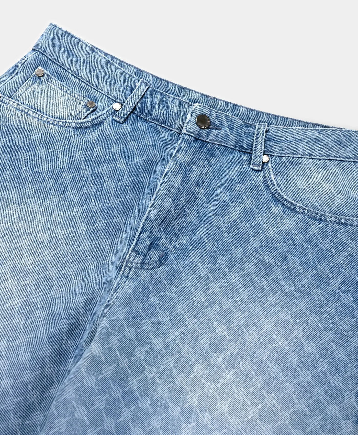 Blue Monogram Denim Shorts sold by Daily Paper product image thumbnail 3