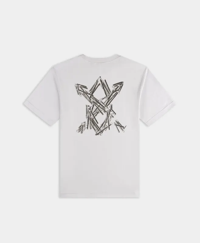 Micro Chip Grey Matchstick Shield T-Shirt sold by Daily Paper