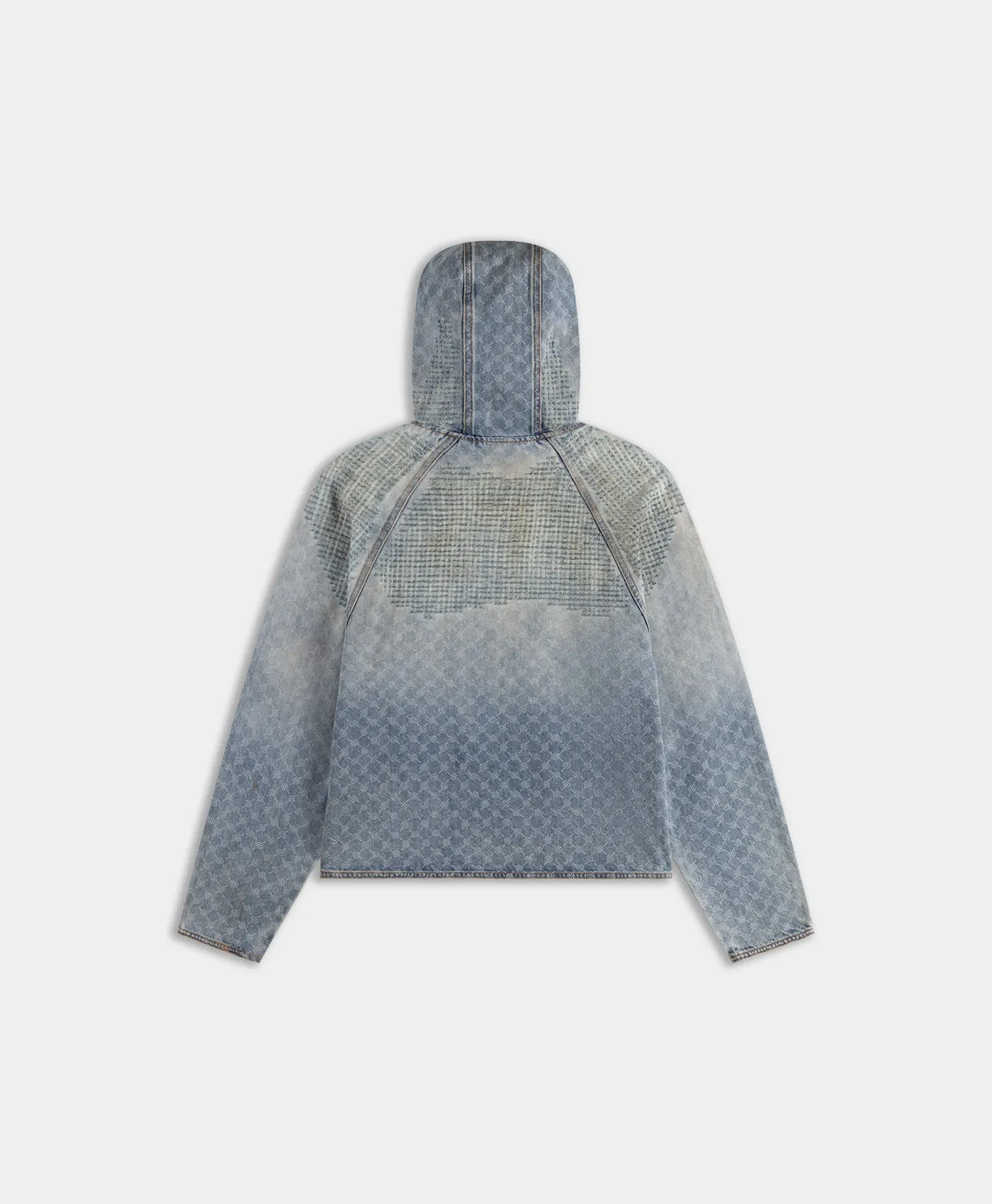 Blue Destroyed Denim Hoodie sold by Daily Paper product image thumbnail 2