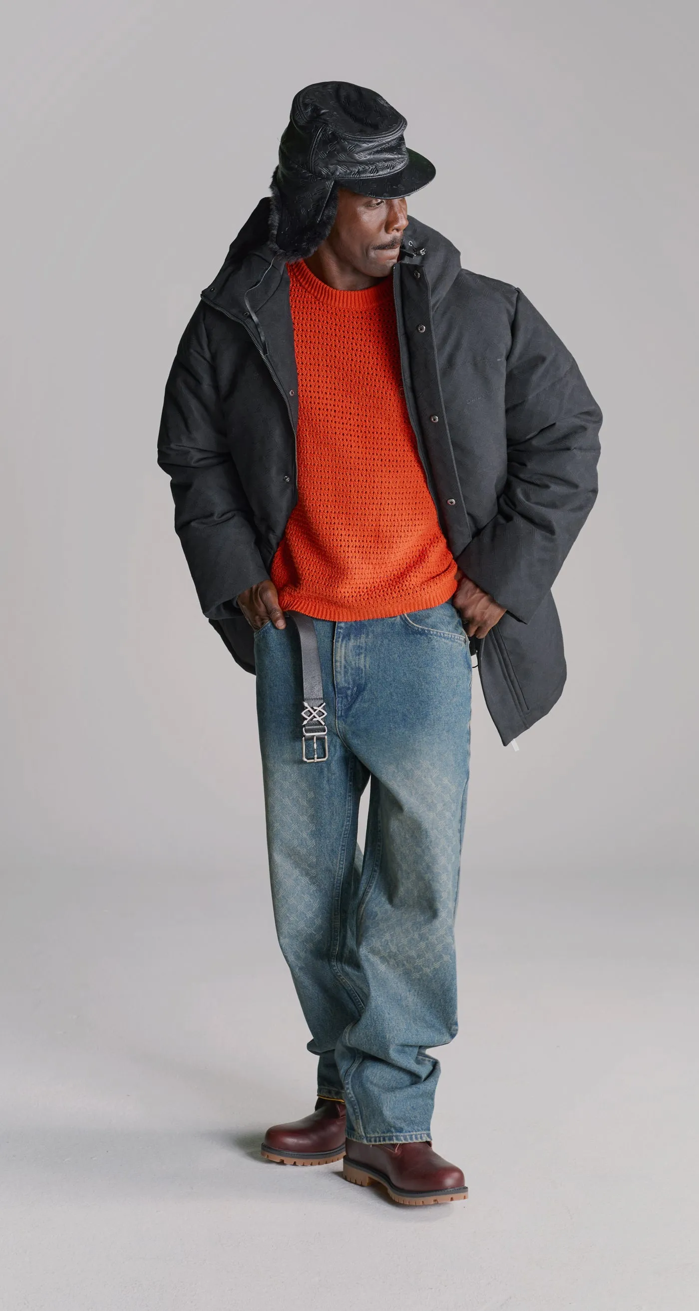 Black Oba Monogram Puffer sold by Daily Paper product image thumbnail 3