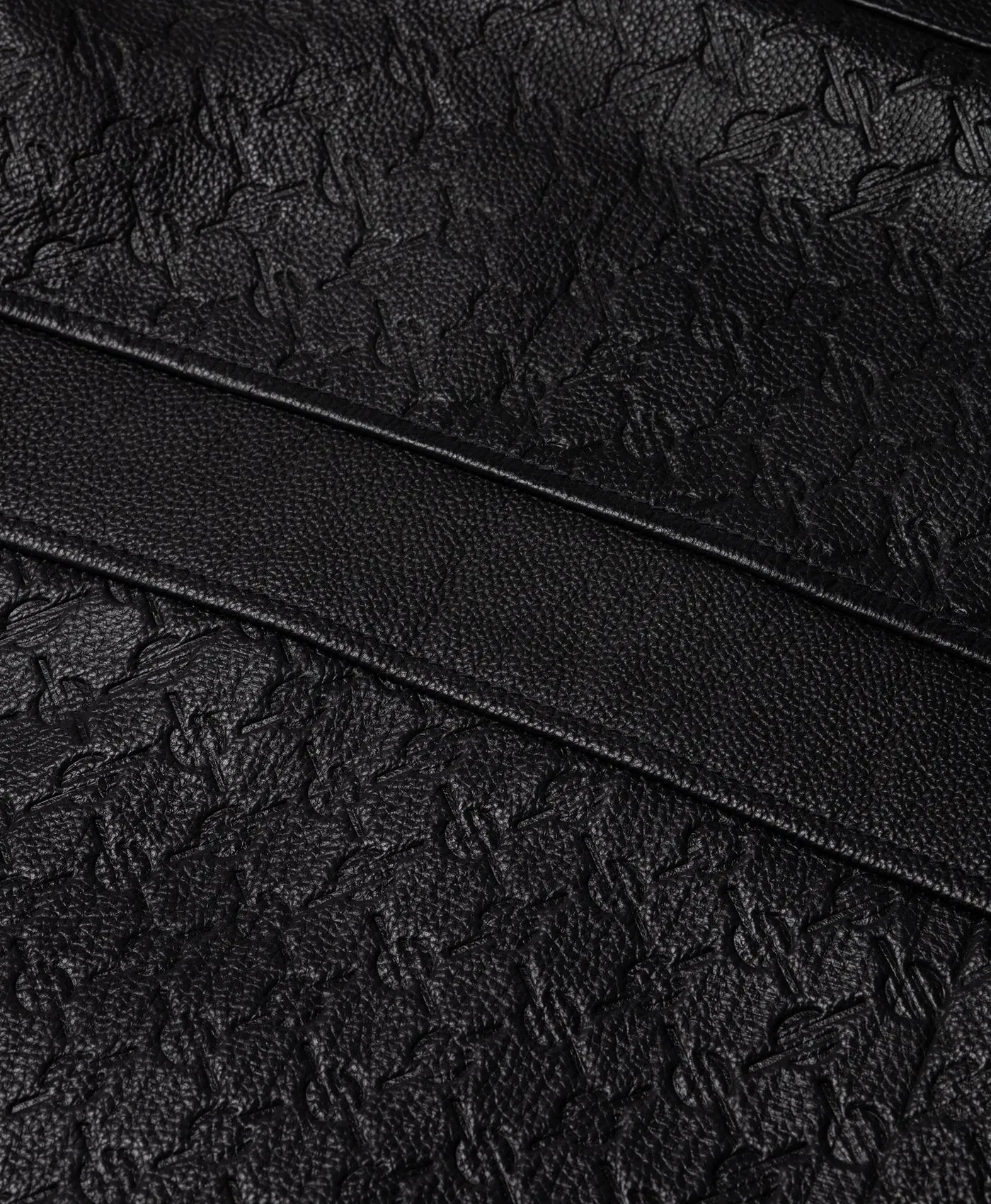 Black Structured Leather Jacket sold by Daily Paper product image thumbnail 3