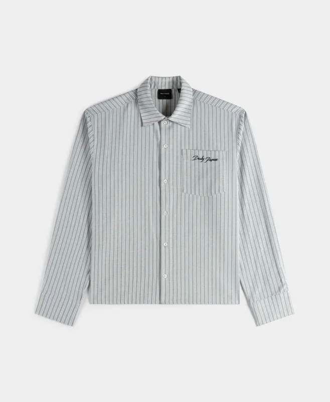 Green Stripe Script LS Shirt sold by Daily Paper