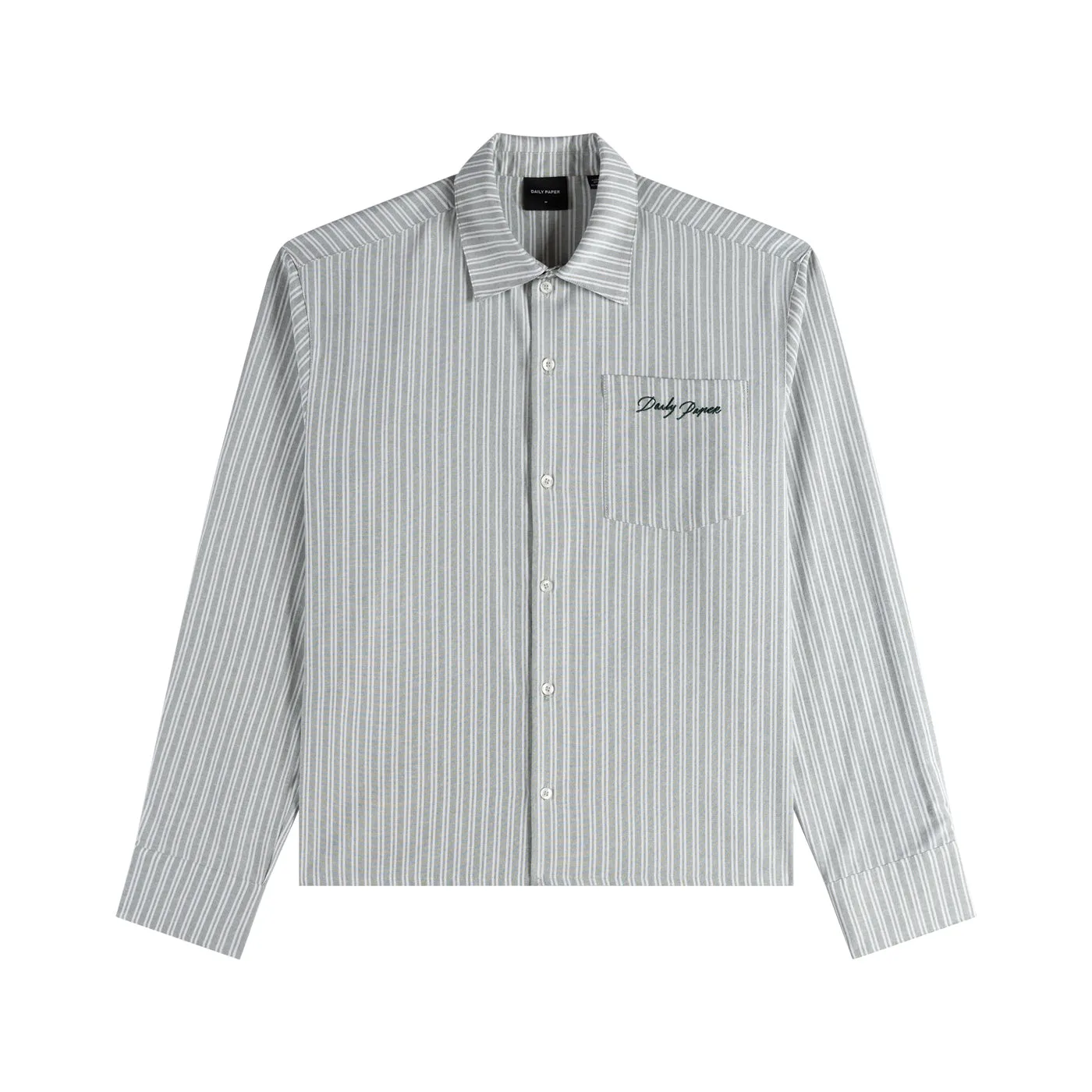 Green Stripe Script LS Shirt sold by Daily Paper product image thumbnail 3
