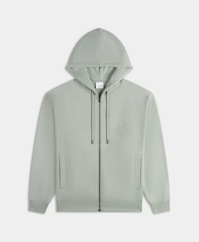 Iceberg Green Orbit Emb Zip Hoodie sold by Daily Paper