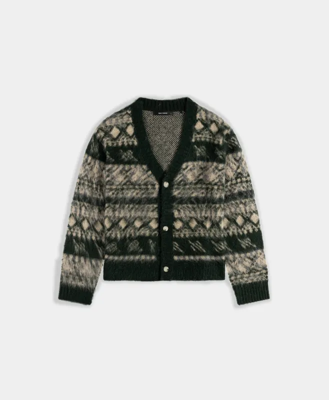 Multi Colored Pattern Check Cardigan sold by Daily Paper