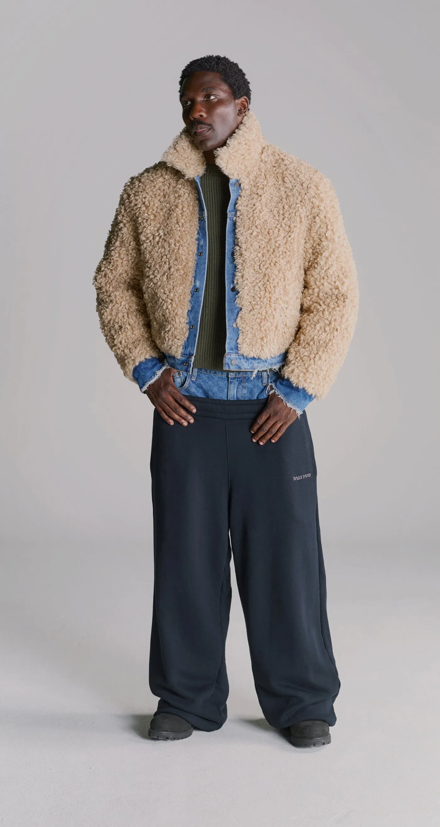 Irish Cream Beige Reversible Faux Fur Jacket sold by Daily Paper product image thumbnail 3