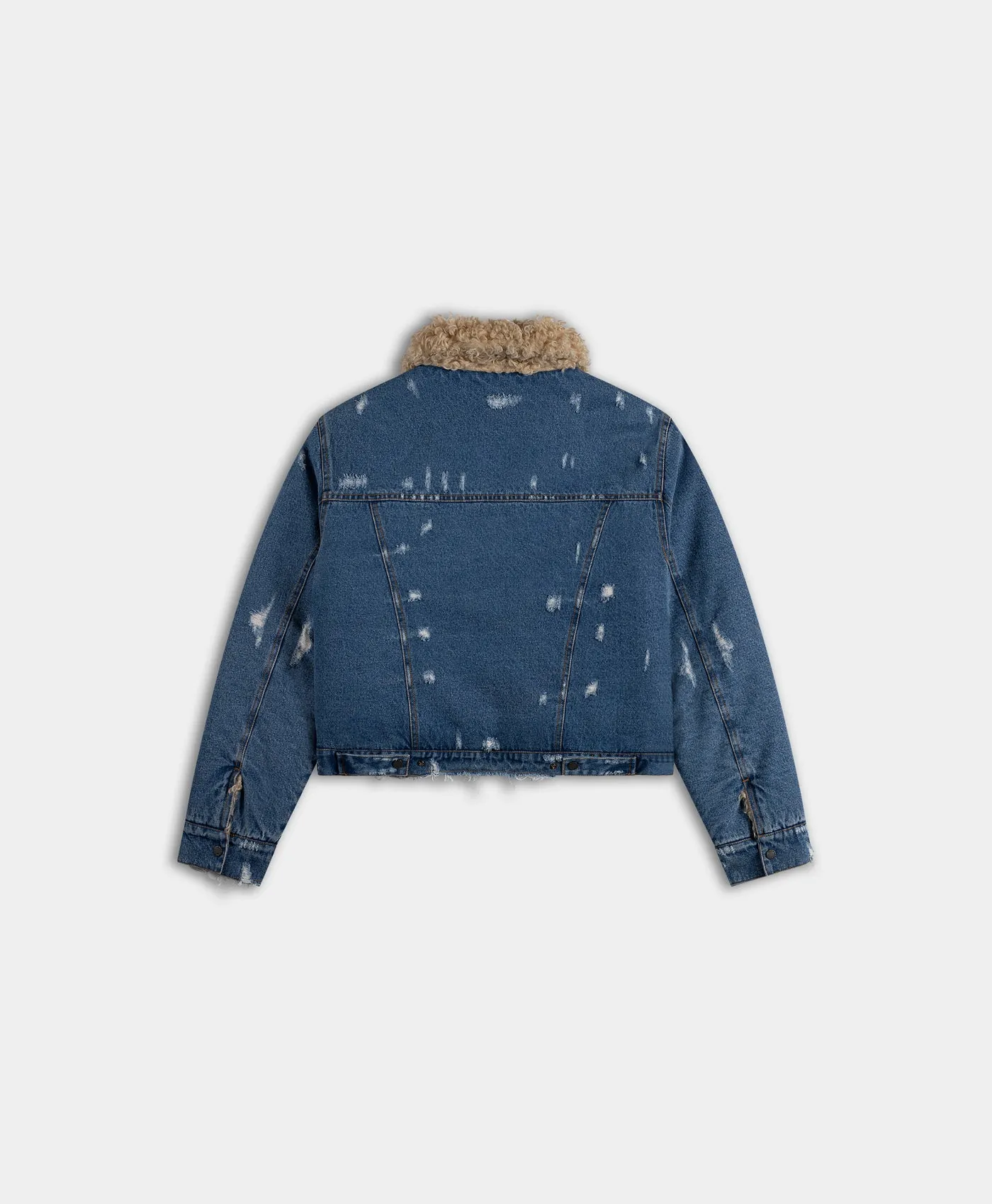 Irish Cream Beige Reversible Faux Fur Jacket sold by Daily Paper product image thumbnail 2