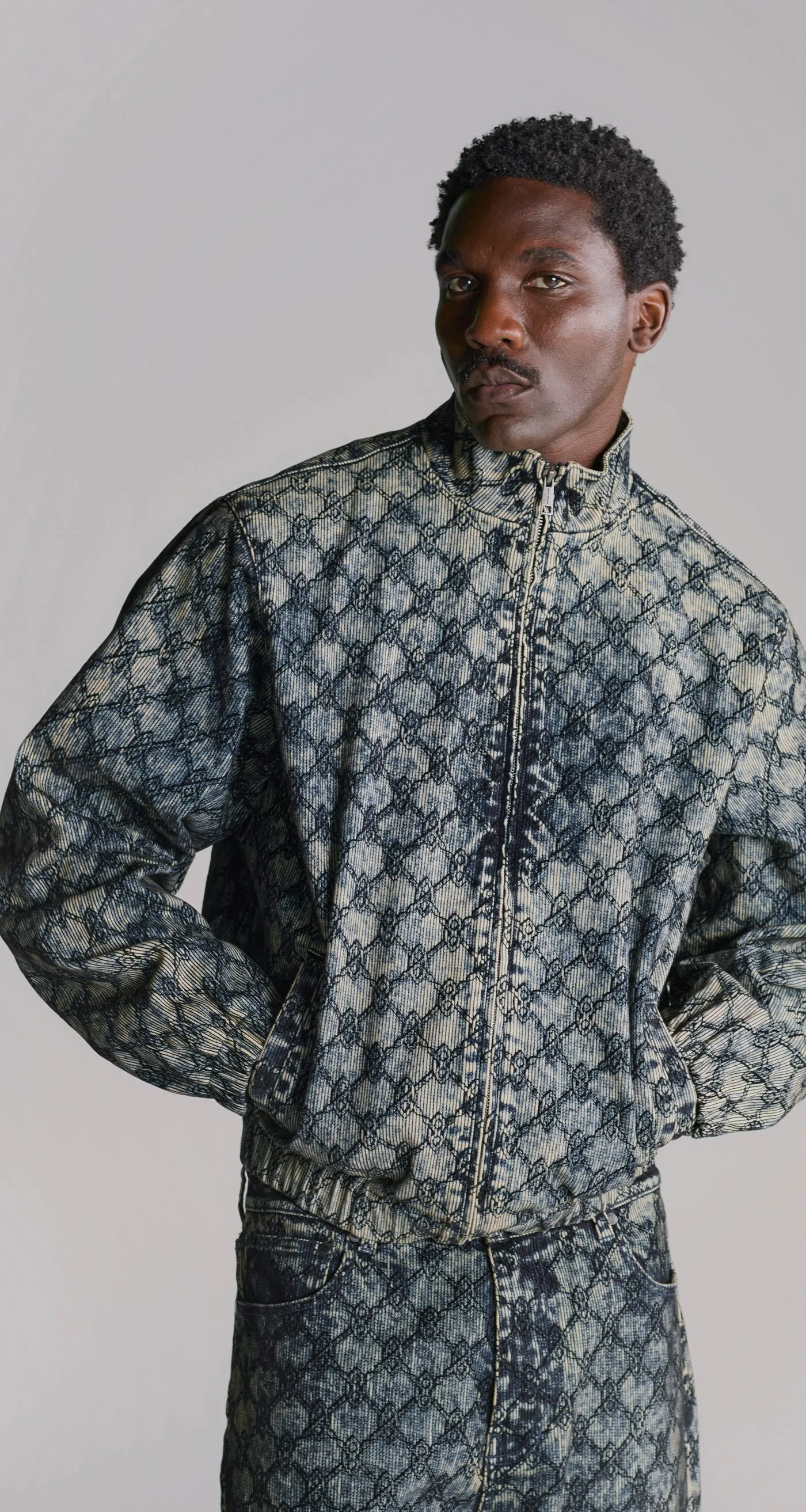 Blue Velvet Track Jacket sold by Daily Paper product image thumbnail 3