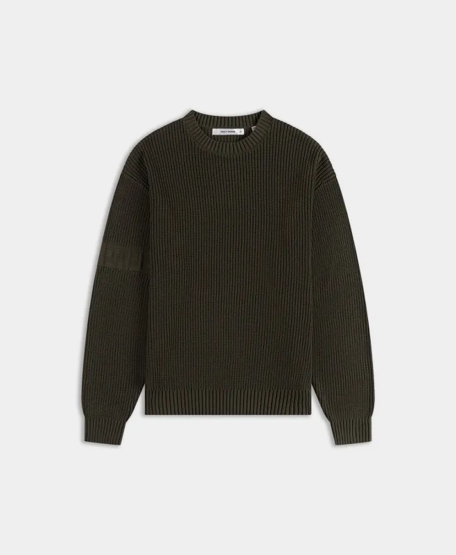 Rosin Green Band Knit Sweater sold by Daily Paper