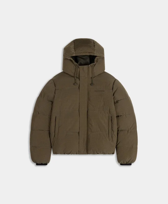 Green Ripstop Puffer Jacket sold by Daily Paper