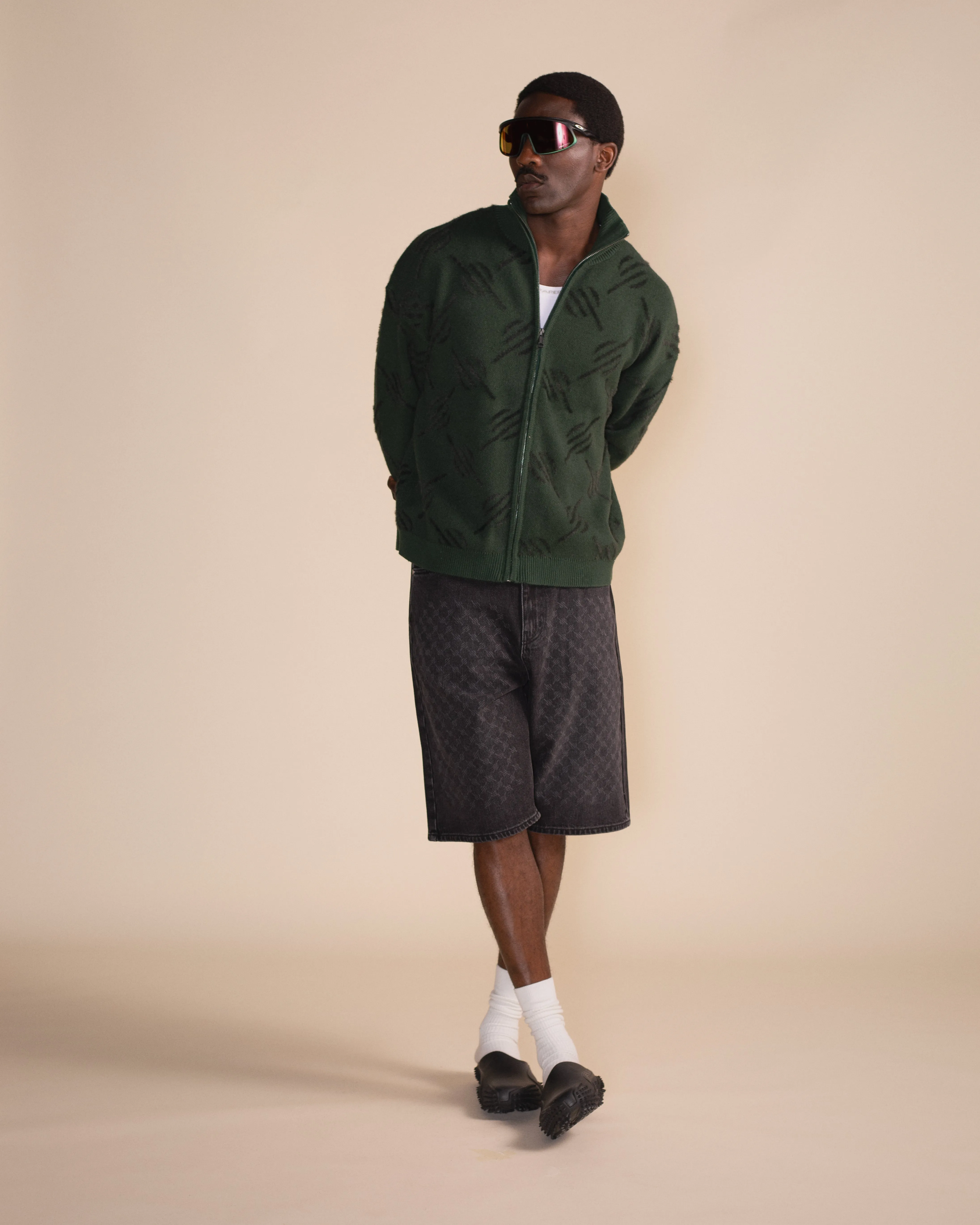 Rosin Monogram Knit Zip Up sold by Daily Paper product image thumbnail 4