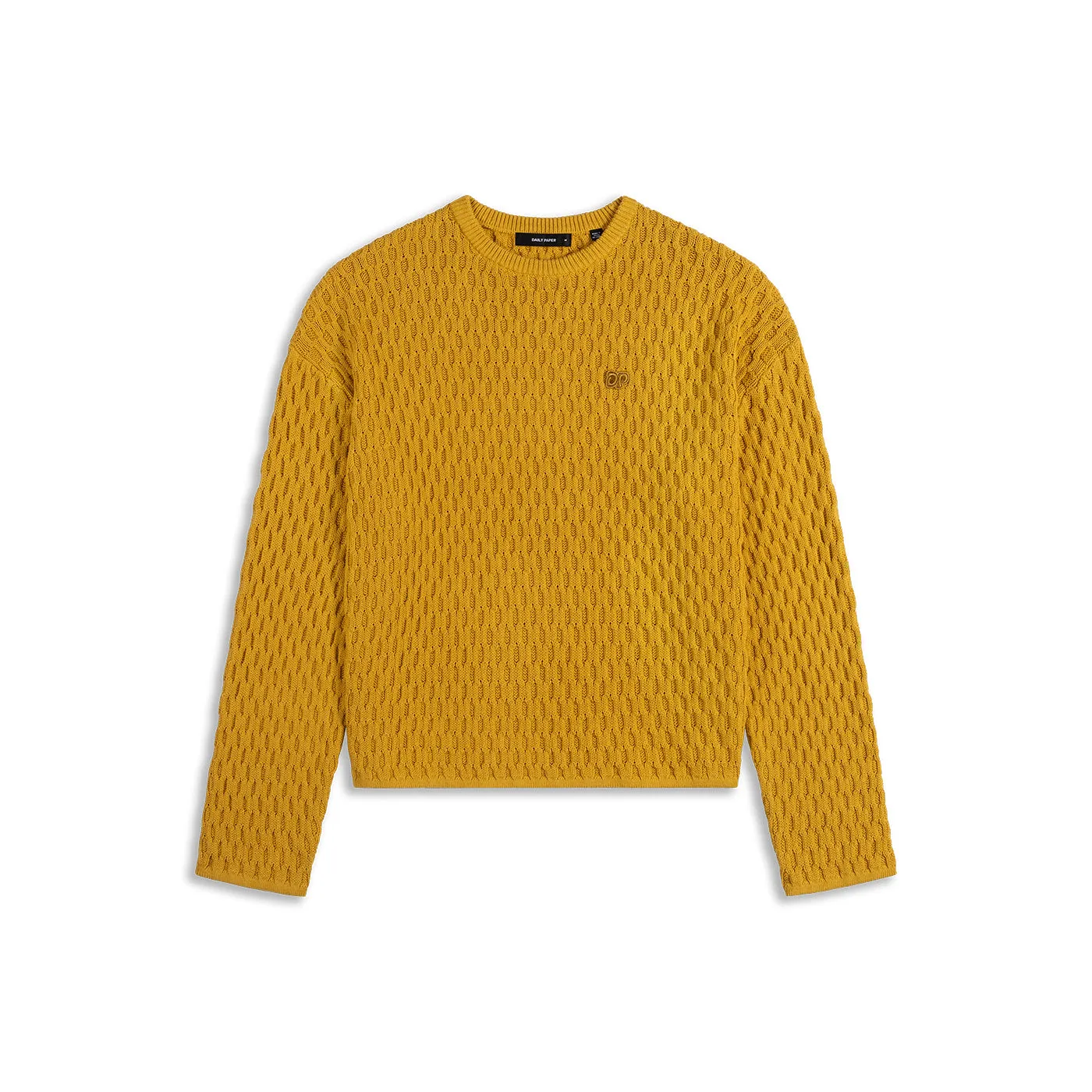 Misted Yellow Dp Badge Flat Knit Sweater sold by Daily Paper product image thumbnail 5