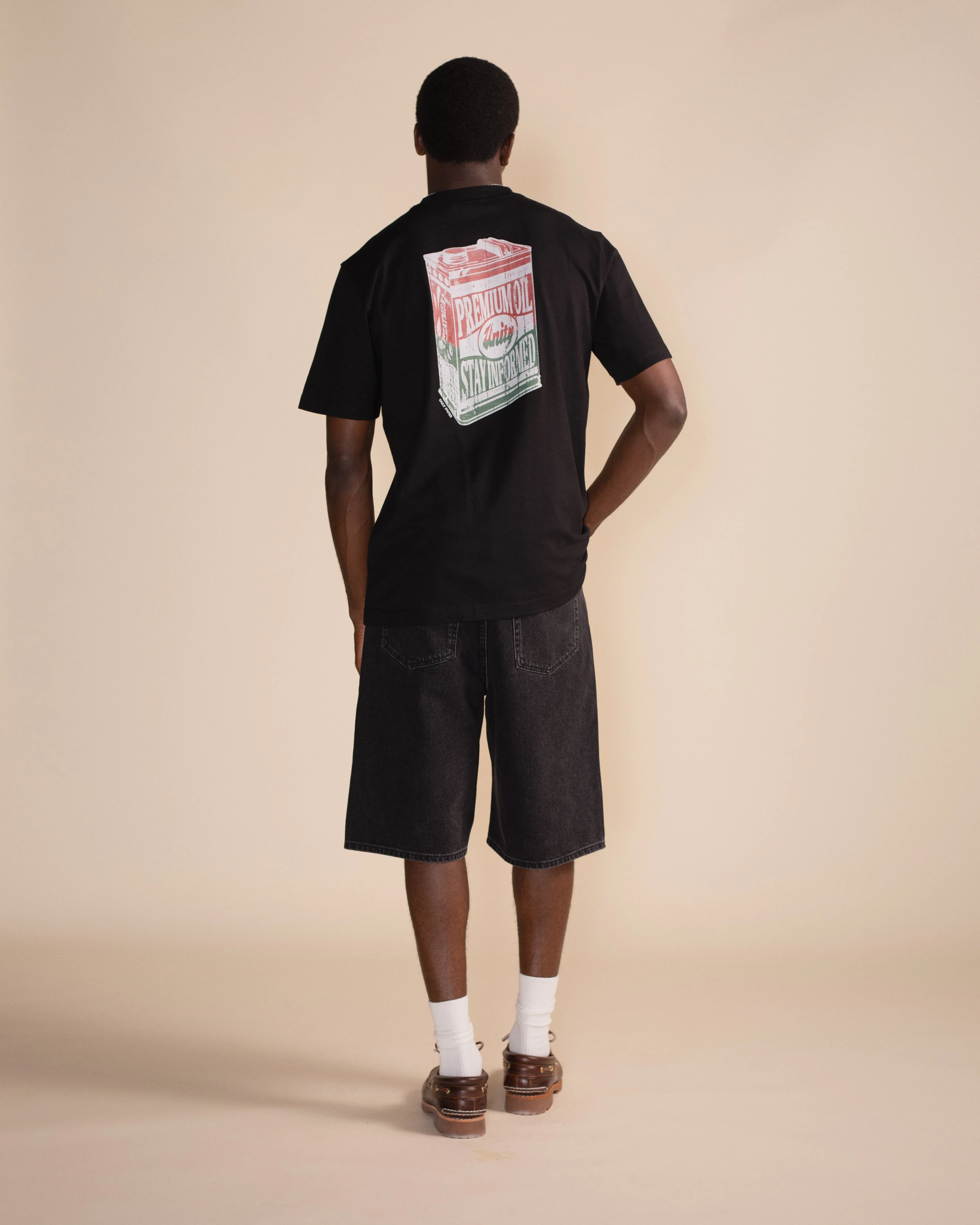 Black Oil Can T-Shirt sold by Daily Paper product image thumbnail 5
