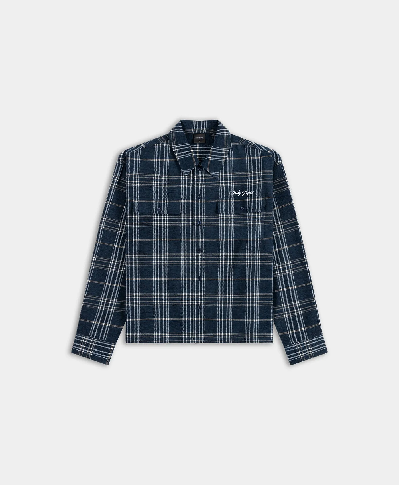 Brilliant Blue Chenille LS Shirt sold by Daily Paper
