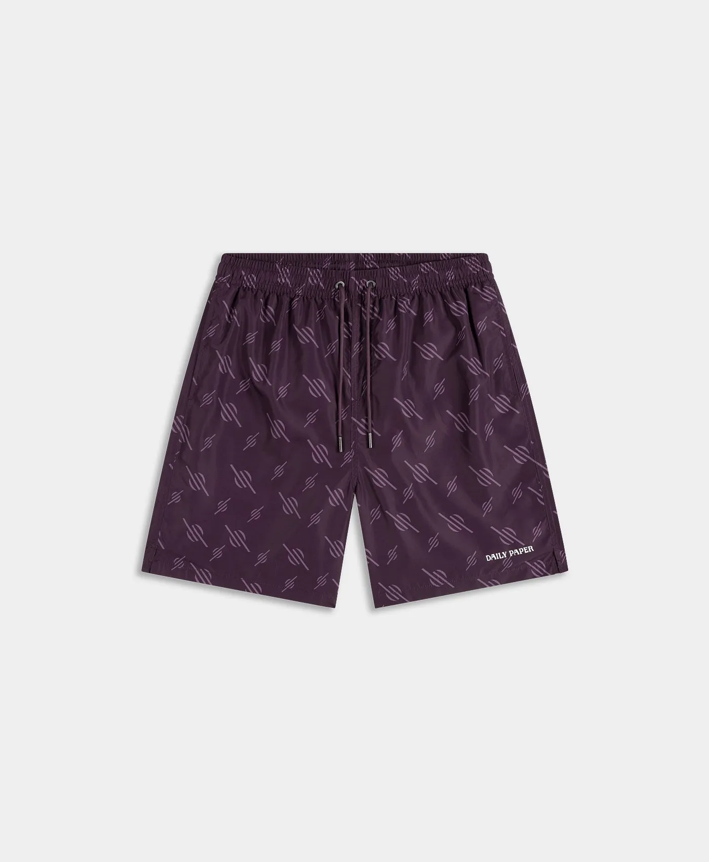 Potent Purple Irregular Monogram Swim Shorts sold by Daily Paper