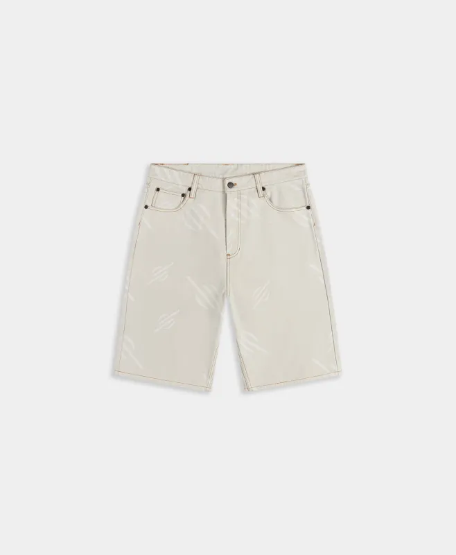 Foggy Dew Monogram Canvas Shorts sold by Daily Paper