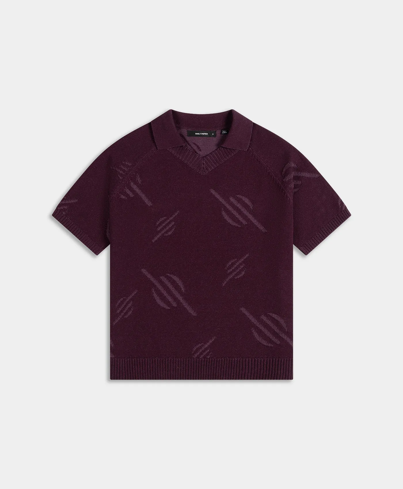 Potent Purple Monogram Polo Knit sold by Daily Paper
