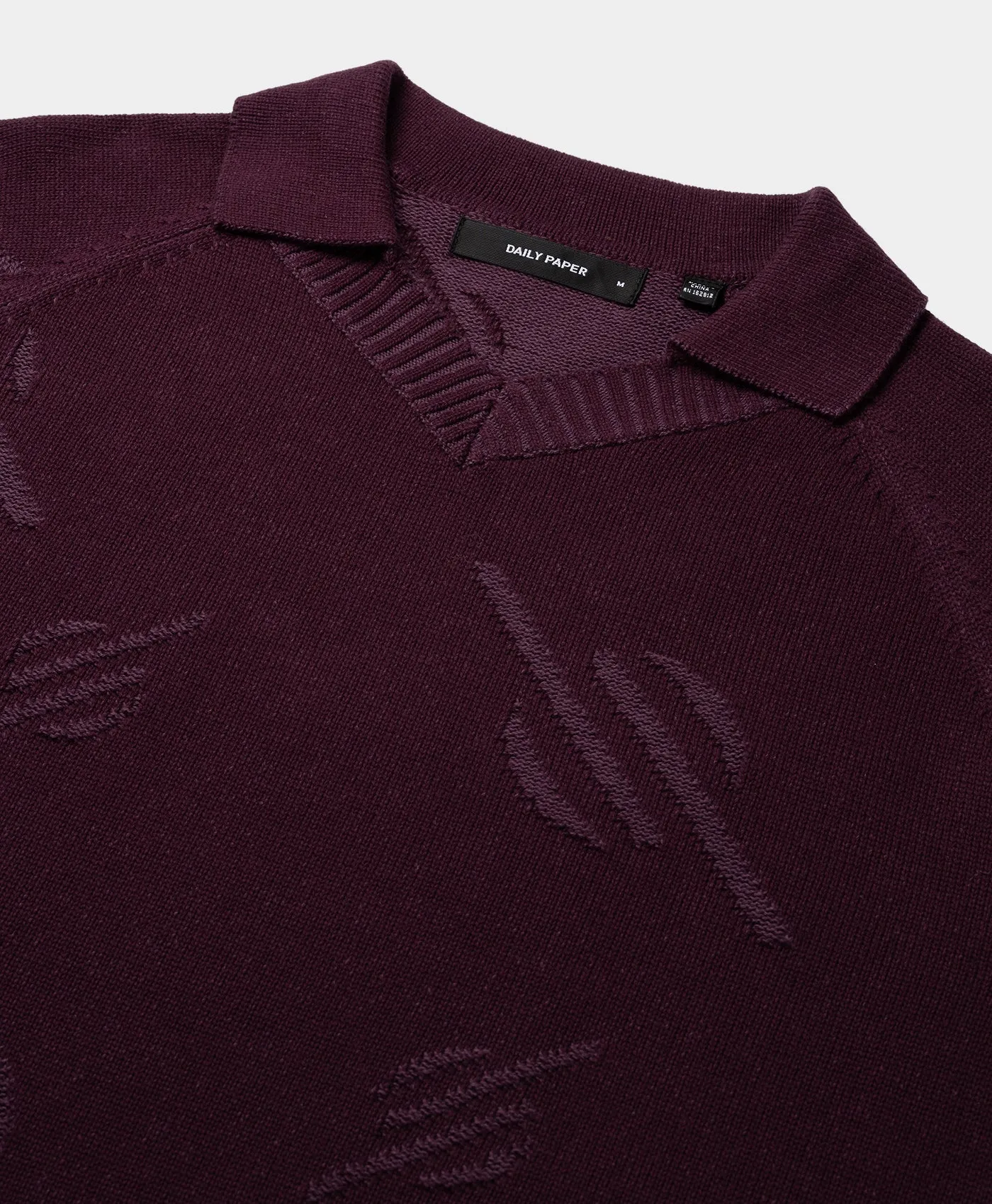 Potent Purple Monogram Polo Knit sold by Daily Paper product image thumbnail 3