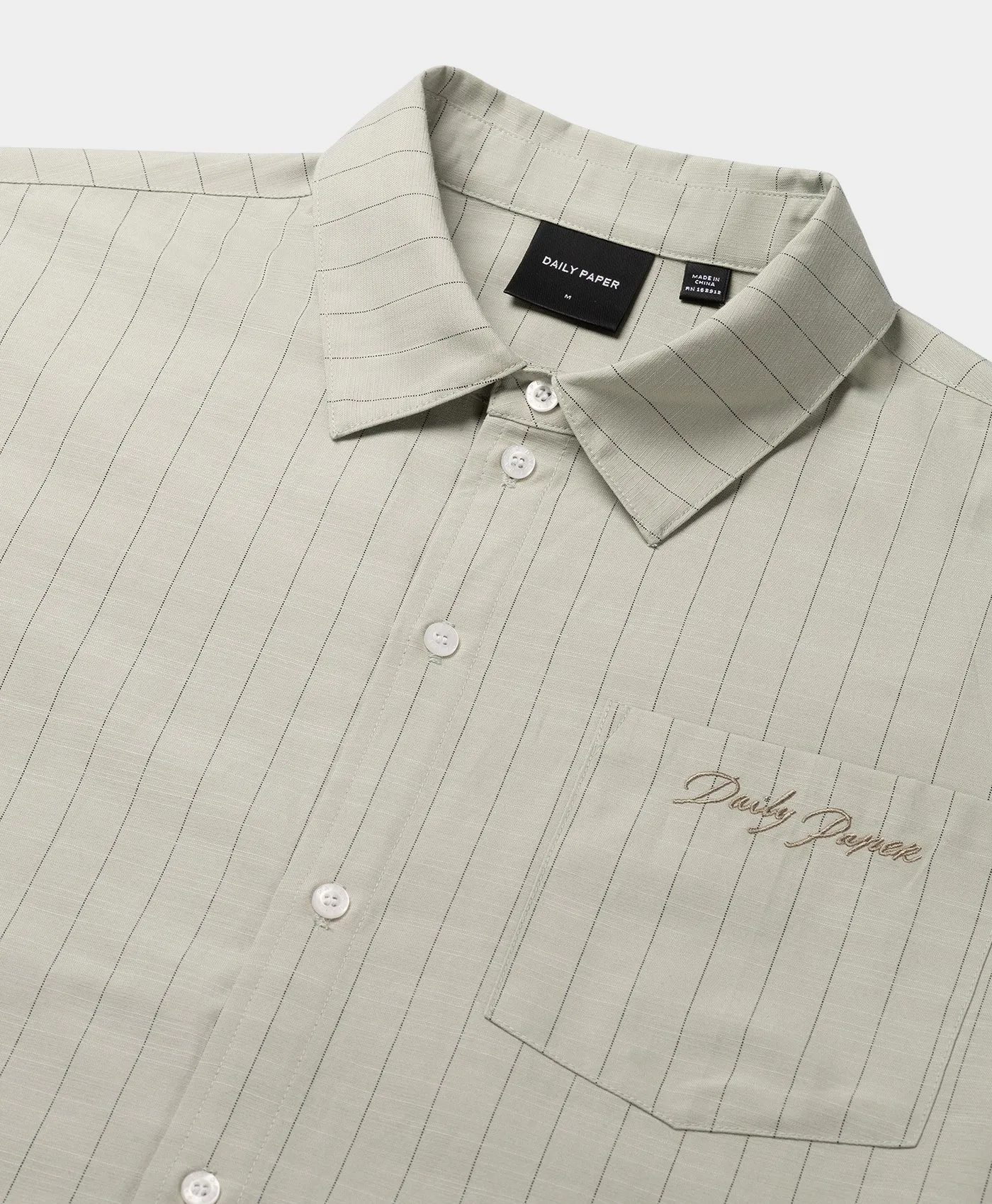 Green Stripe Script Shirt sold by Daily Paper product image thumbnail 3