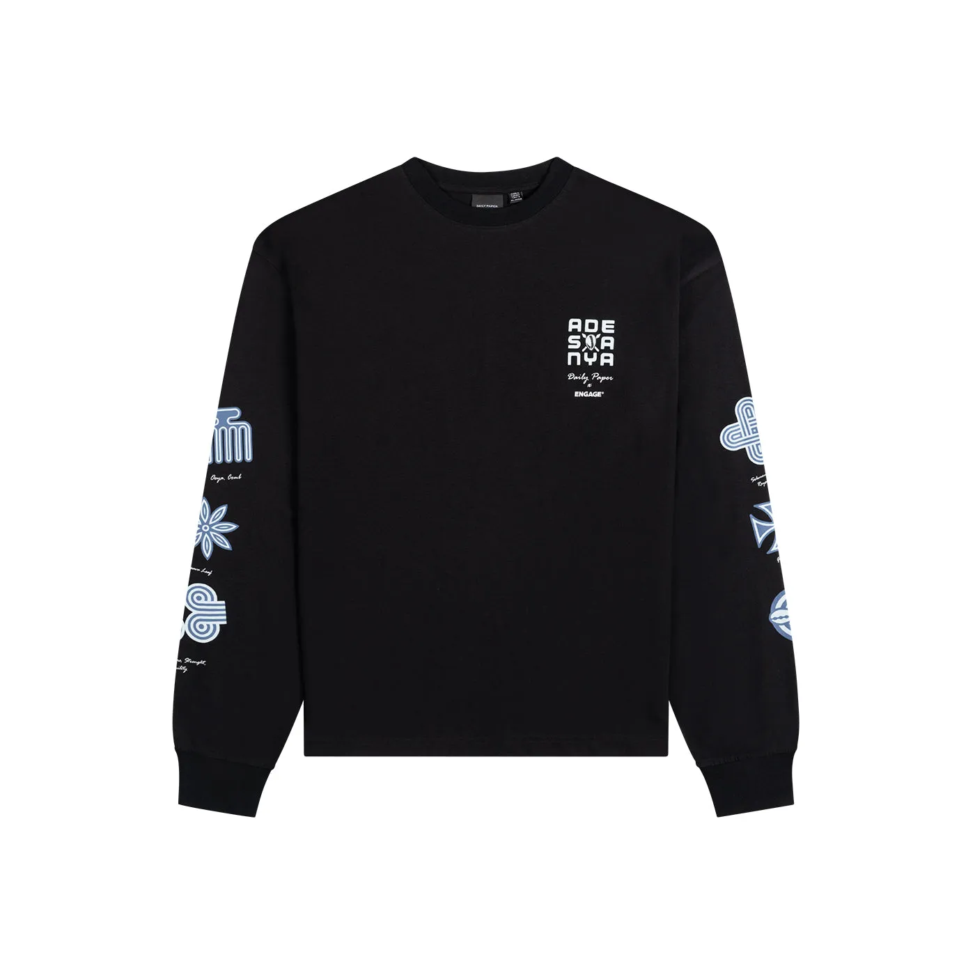 Black DP X Engage Relaxed LS Shirt sold by Daily Paper product image thumbnail 4