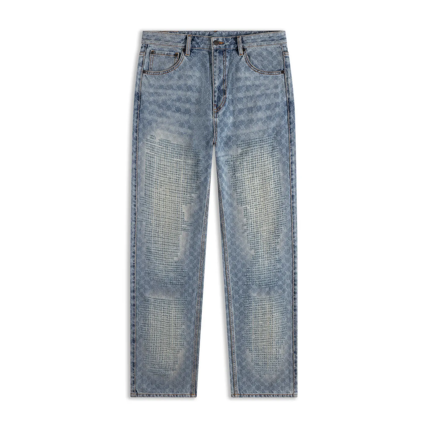 Blue Destroyed Amba Jeans sold by Daily Paper product image thumbnail 4