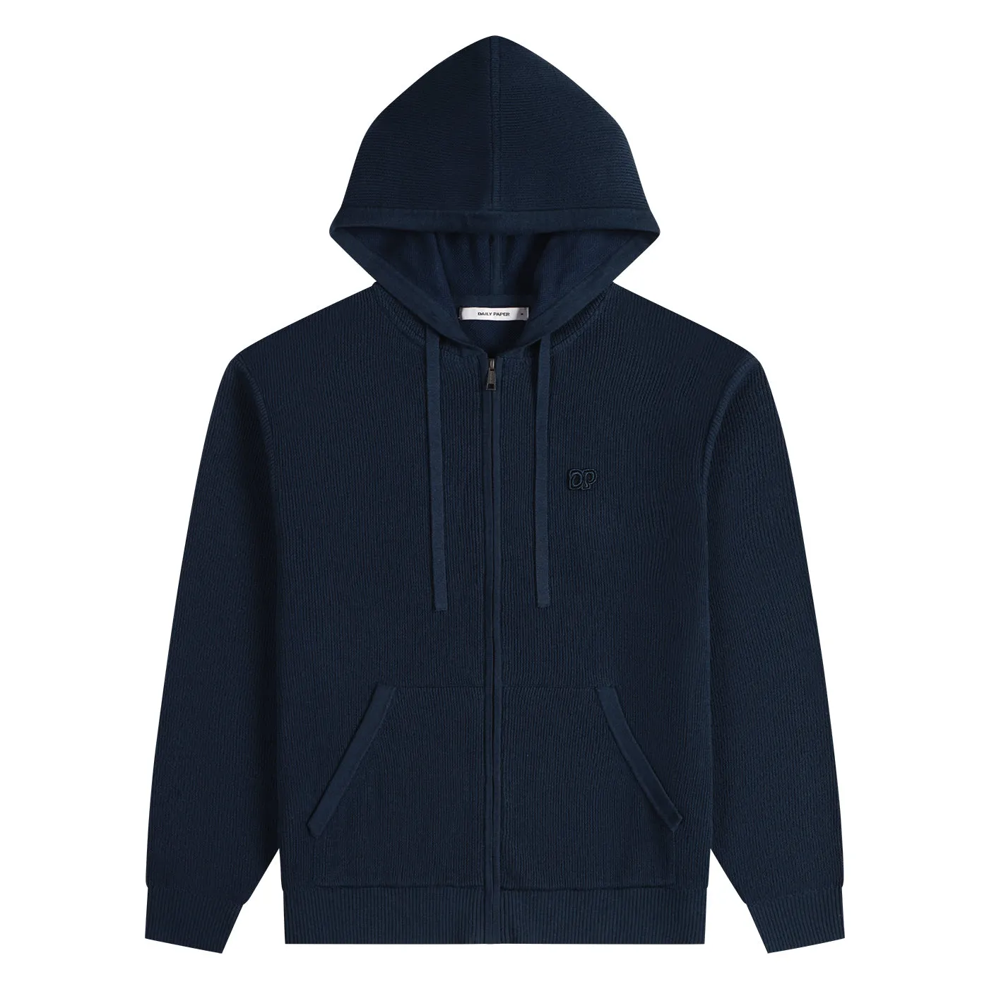 Blue Wing Teal Flatknit Zip Hoodie sold by Daily Paper product image thumbnail 4
