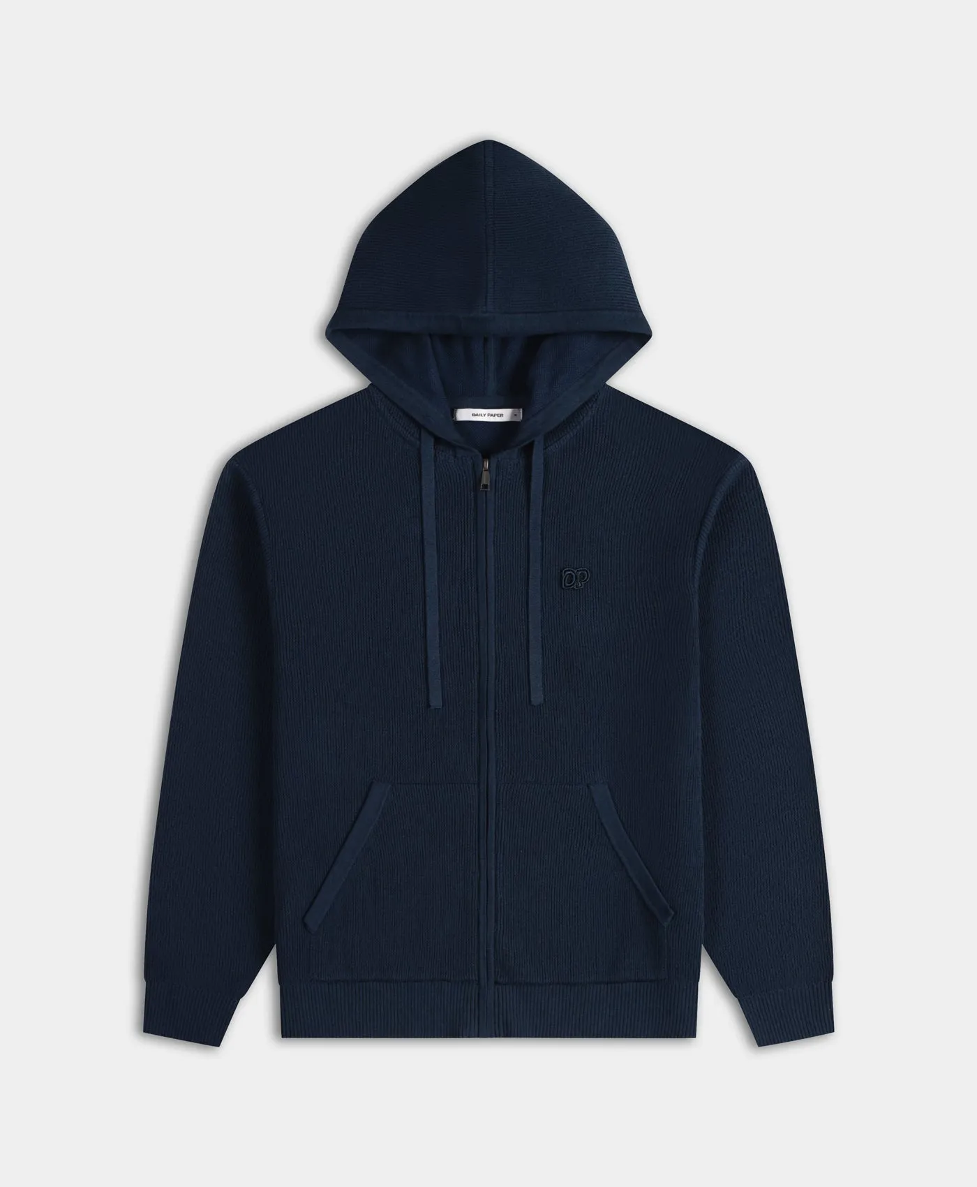 Blue Wing Teal Flatknit Zip Hoodie sold by Daily Paper