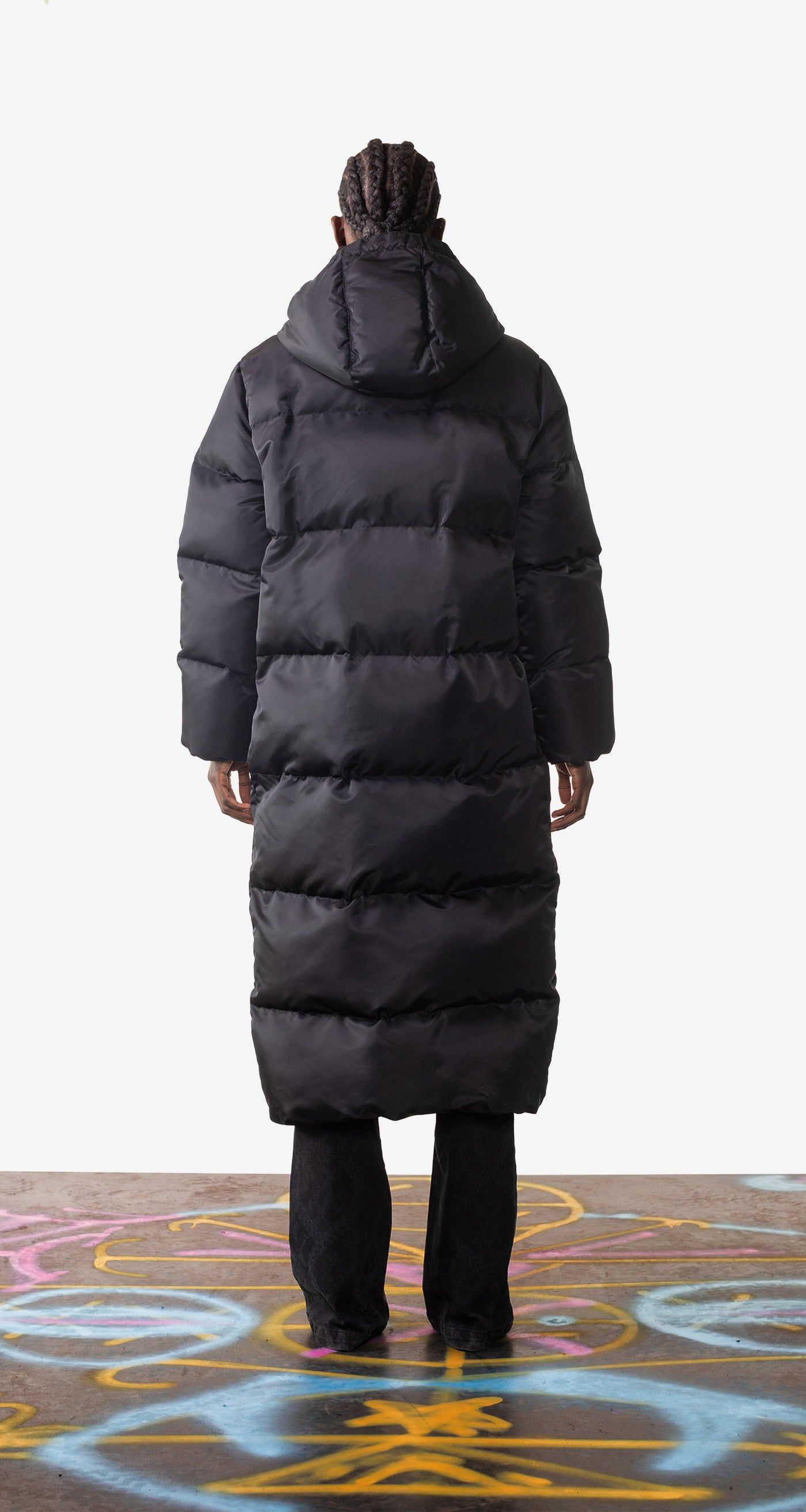 Black Epuff Long Jacket sold by Daily Paper product image thumbnail 5