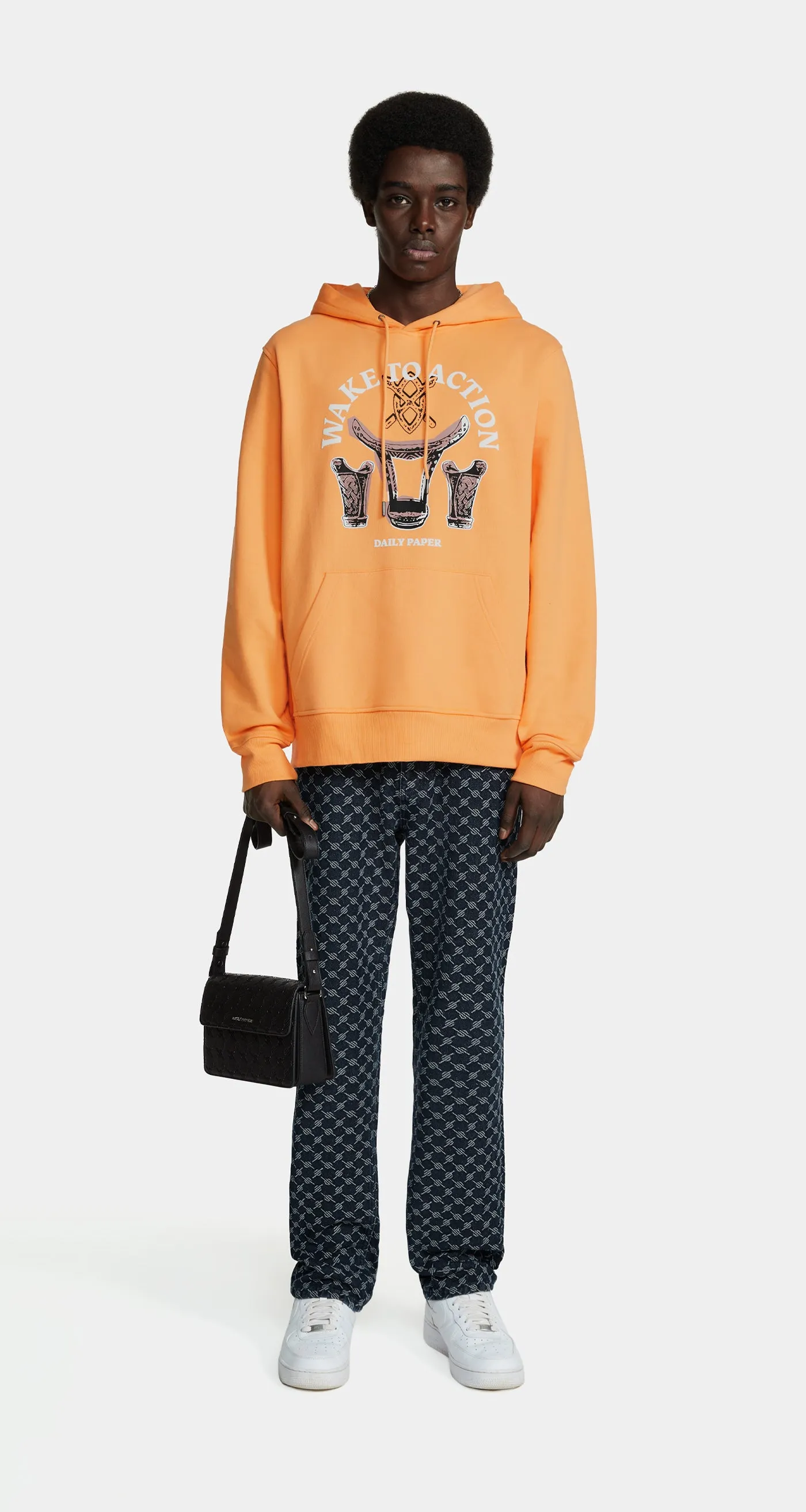 Tangerine Orange Rivo Hoodie sold by Daily Paper product image thumbnail 3