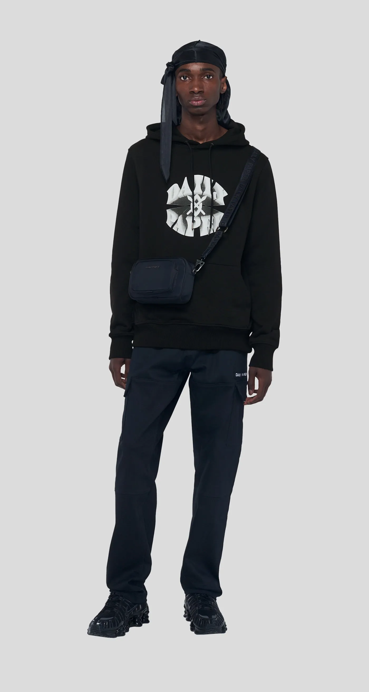 Black Panit Hoody sold by Daily Paper product image thumbnail 3