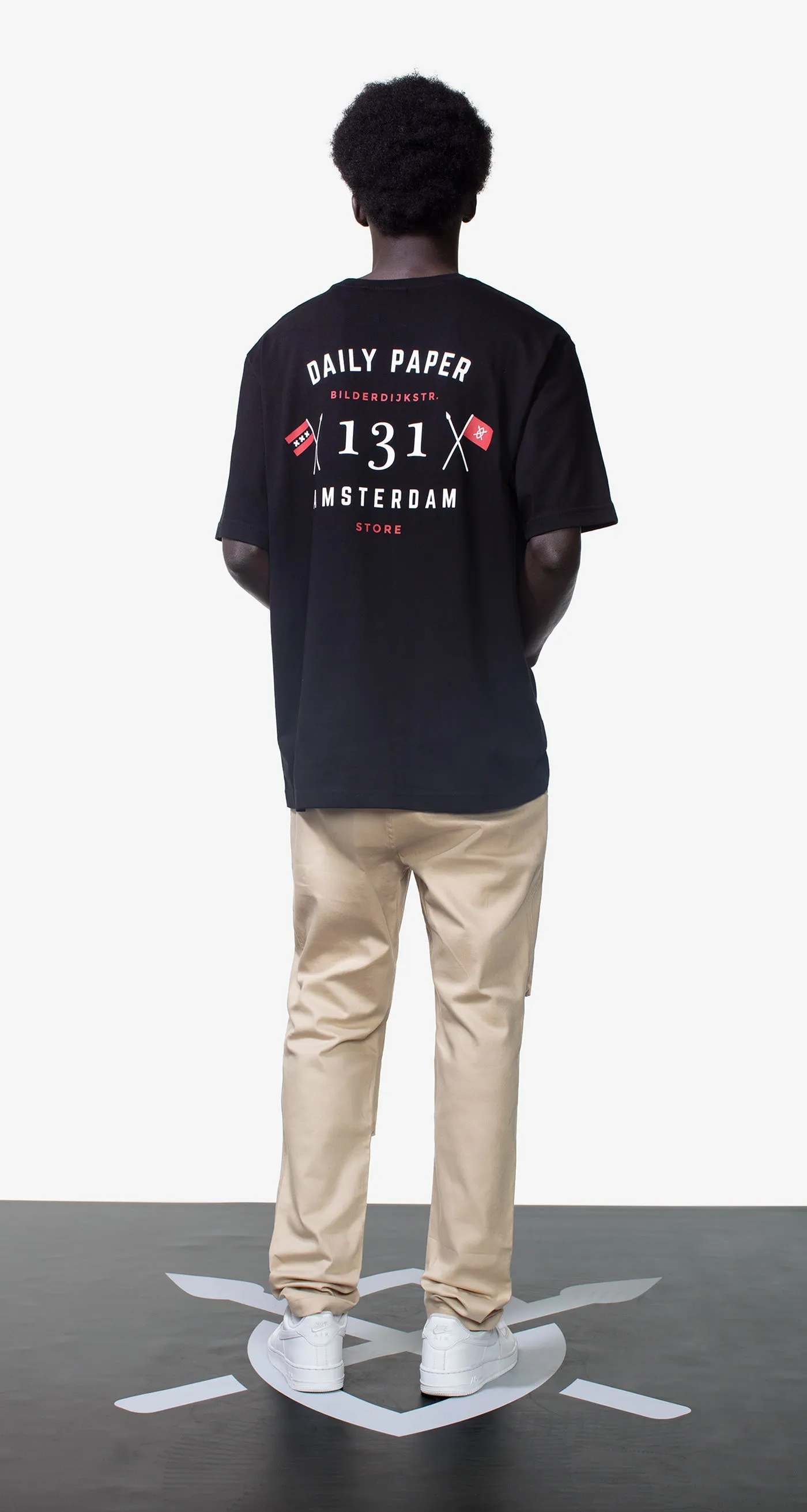 Black Amsterdam Flagship Store T-Shirt sold by Daily Paper product image thumbnail 3