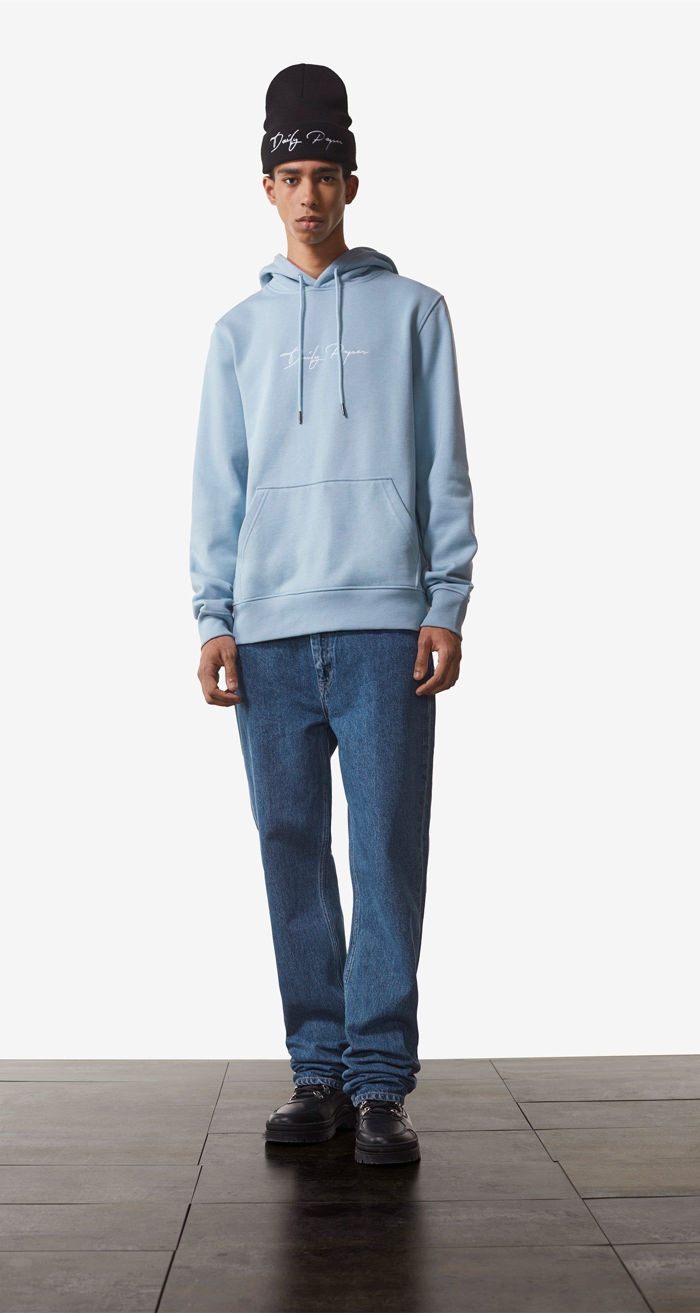 Rainwashed Blue Escript Hoody sold by Daily Paper product image thumbnail 3