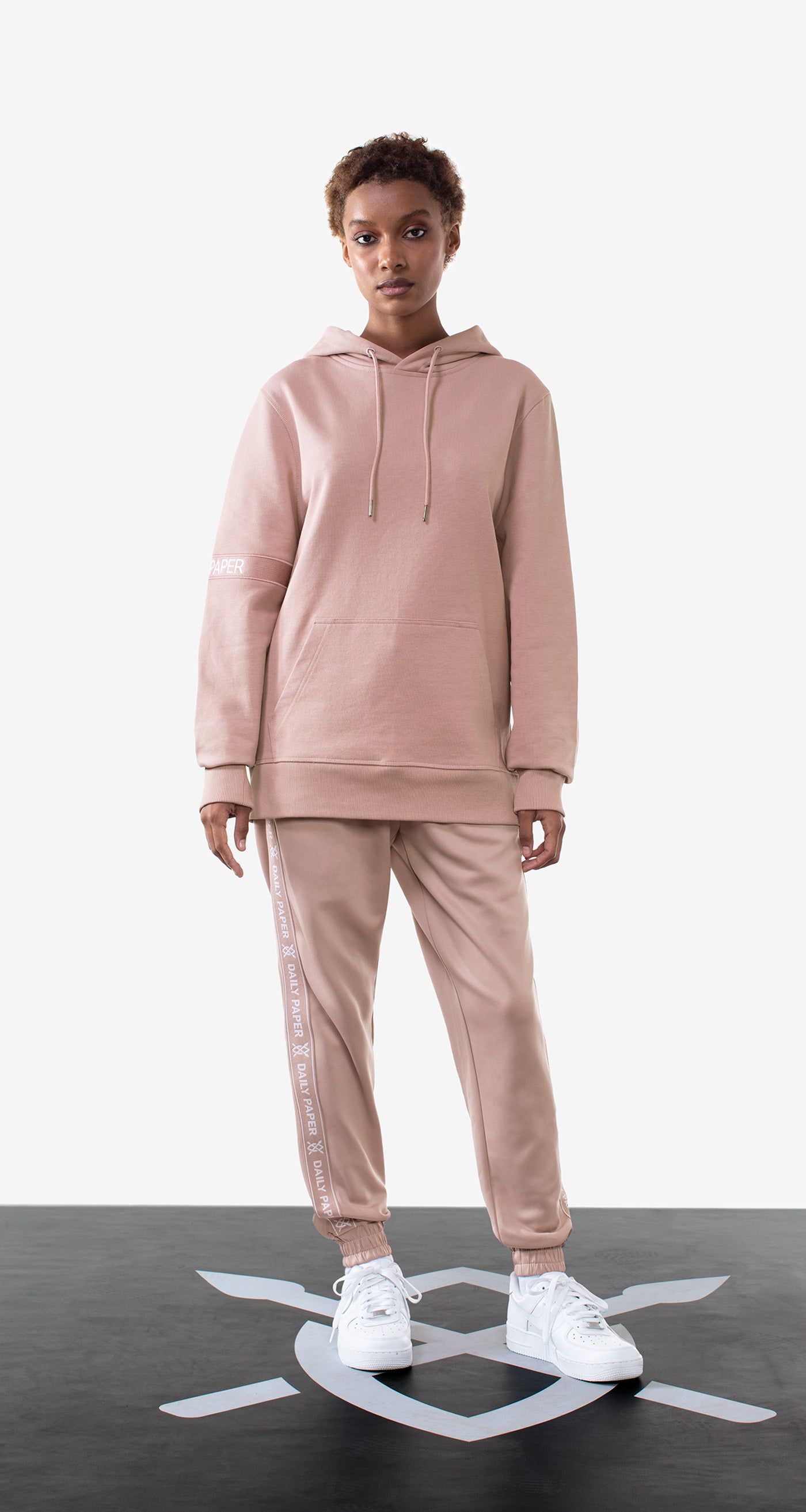 Old Pink Tonal Captain Hoody sold by Daily Paper product image thumbnail 4