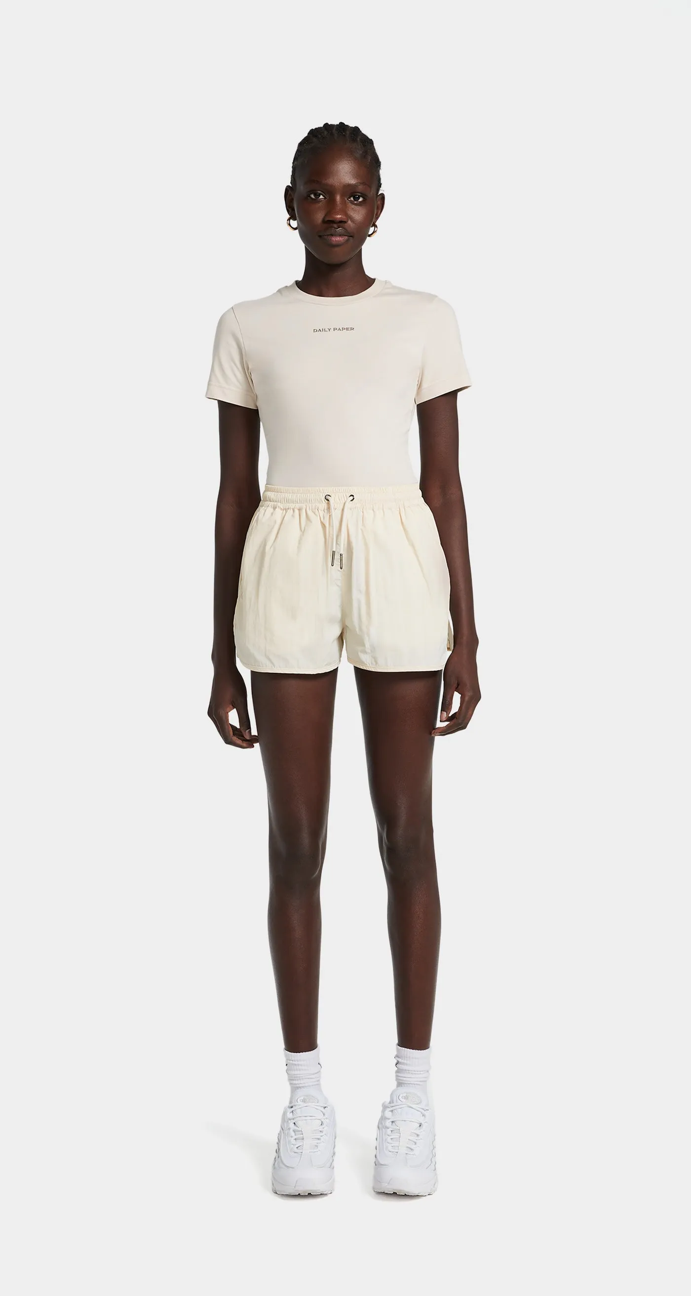 Moonstruck Beige Logotype Fitted T-Shirt sold by Daily Paper product image thumbnail 3