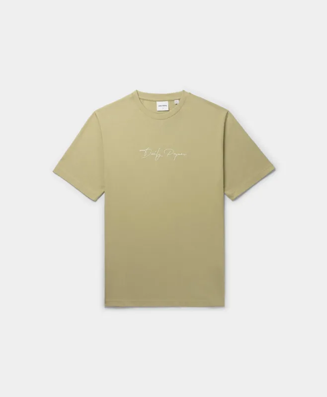 Twill Beige Escript T-Shirt sold by Daily Paper