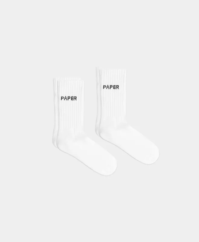 White Etype Sock 2-Pack sold by Daily Paper