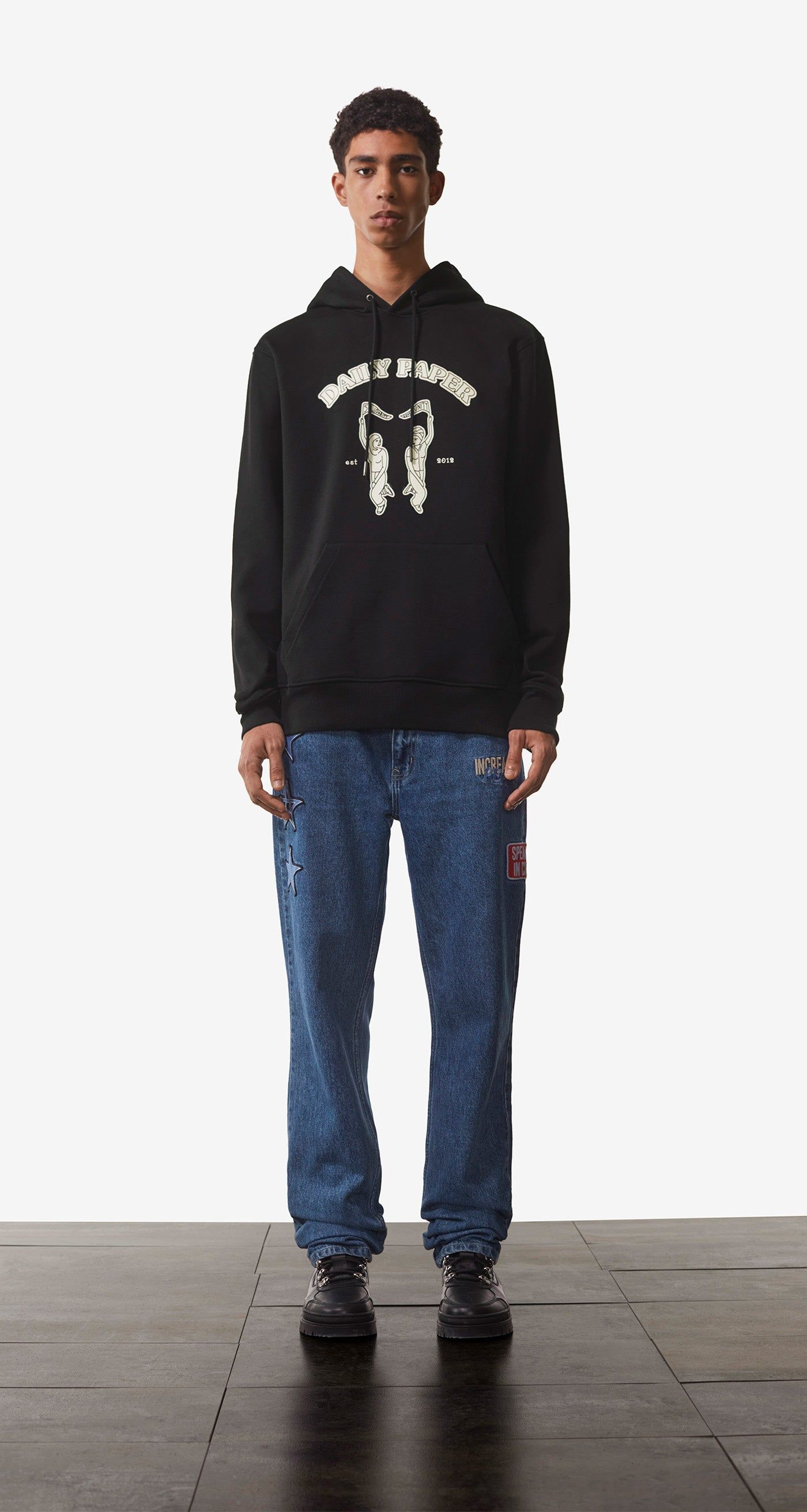 Black Noma Hoody sold by Daily Paper product image thumbnail 3