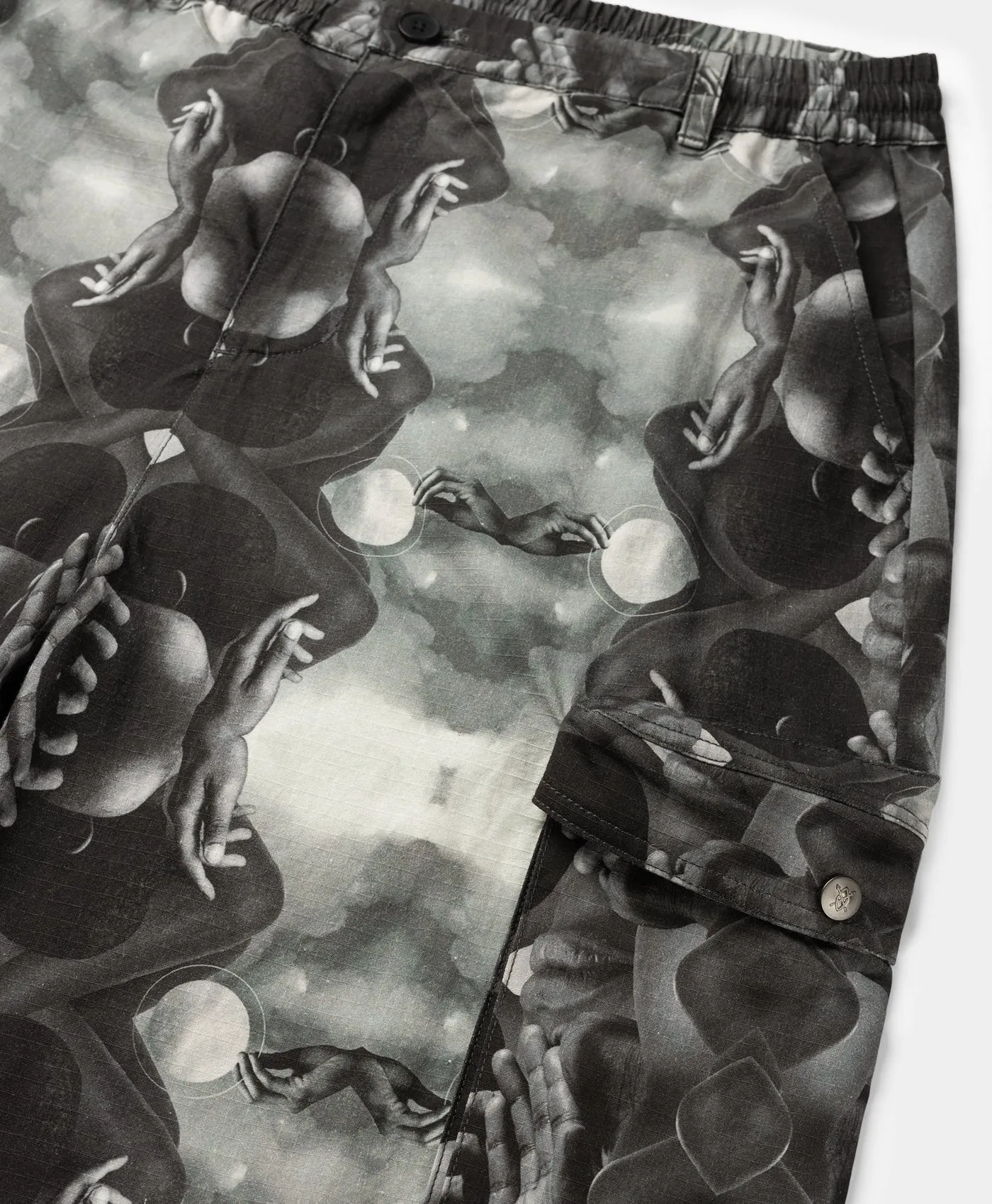 Black Source Landscape Track Pants sold by Daily Paper product image thumbnail 3