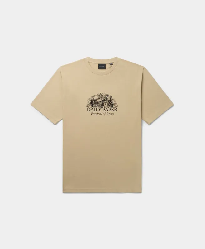 Twill Beige Perzo T-Shirt sold by Daily Paper