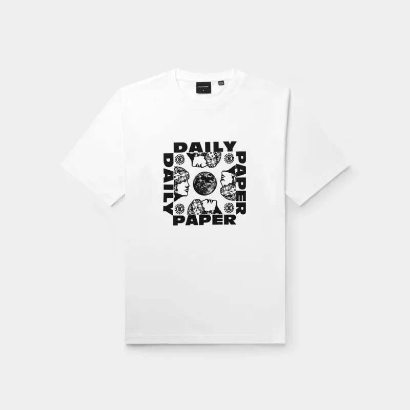 White Parviz T-Shirt sold by Daily Paper