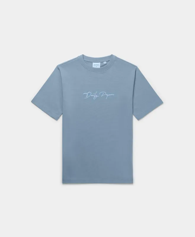 Rainwashed Blue Escript T-Shirt sold by Daily Paper