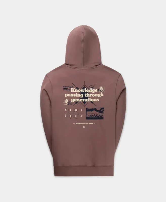 Rose Brown Numair Hoody sold by Daily Paper