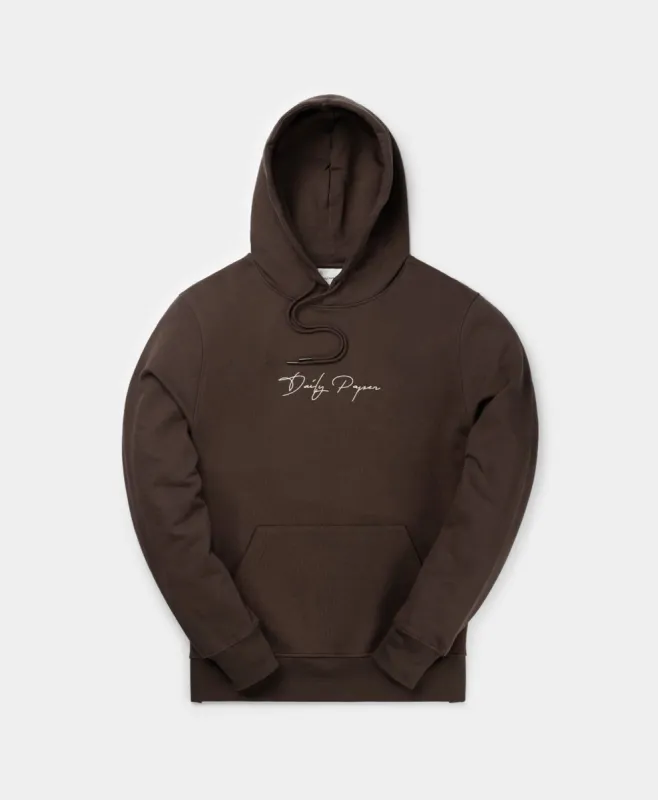 Chocolate Brown Escript Hoody sold by Daily Paper