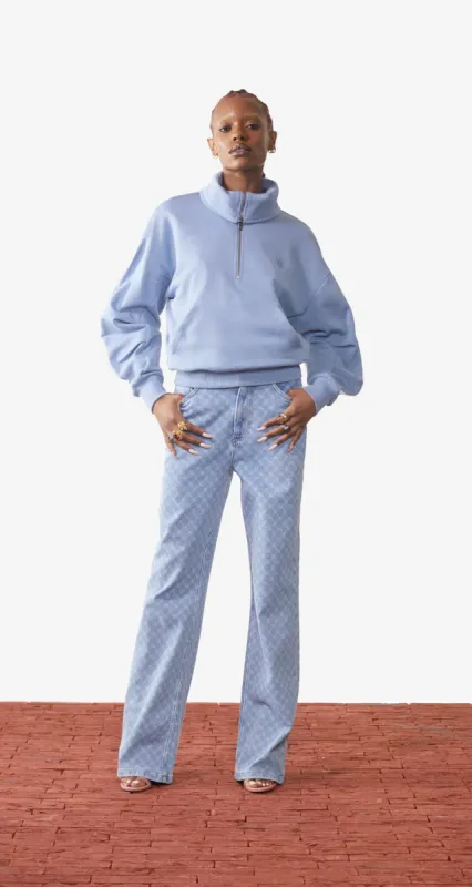 Infinity Blue Melza Sweater sold by Daily Paper